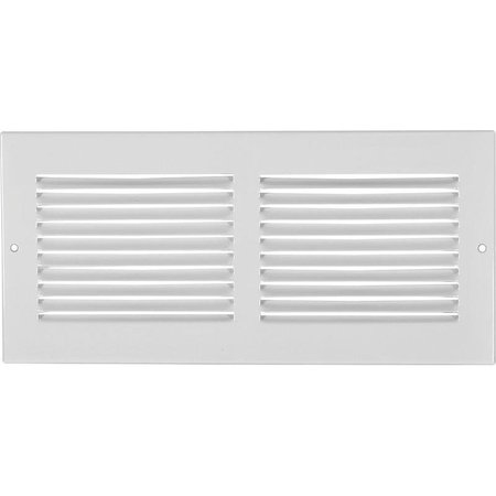 IMPERIAL Sidewall Grille, 1314 in L, 714 in W, Steel, White RG0385